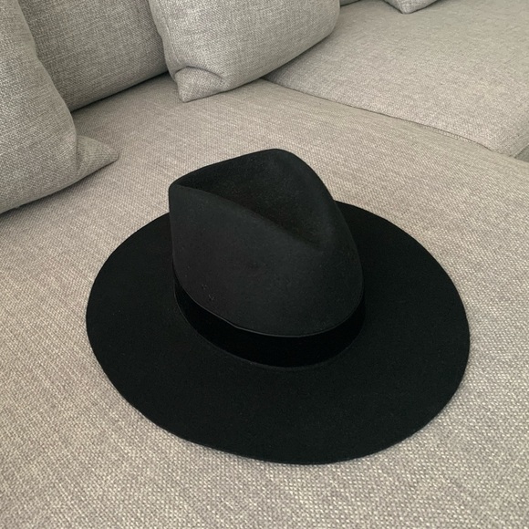 LACK OF COLOR Benson Tri Wool Hat | Black | size Small - Picture 8 of 8